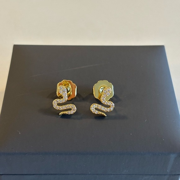 Snake Stud Earrings - Picture 4 of 4